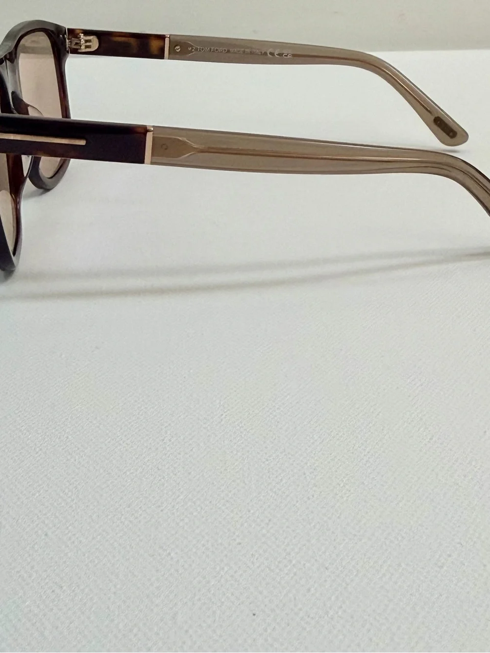 Tom Ford Tortoiseshell Frame unisex Sunglasses with Brown Lenses